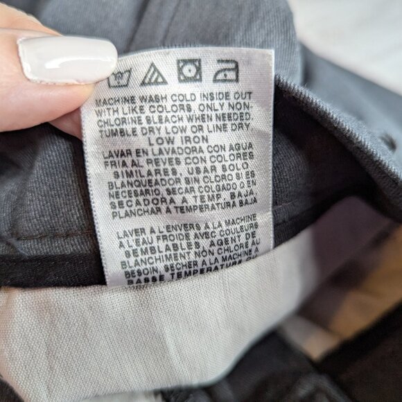 Lee Relaxed Straight Leg at the Waist Gray Women's Long Pants Size 18 Medium - Picture 7 of 14